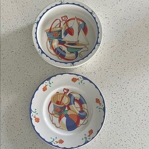 Tiffany & Co Seashore Bowl & Plate